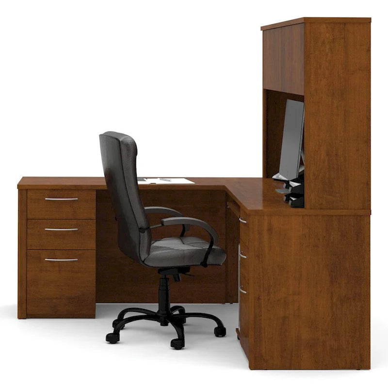 6-drawer L-Shaped Workstation Desk Kit