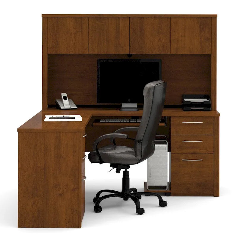 6-drawer L-Shaped Workstation Desk Kit