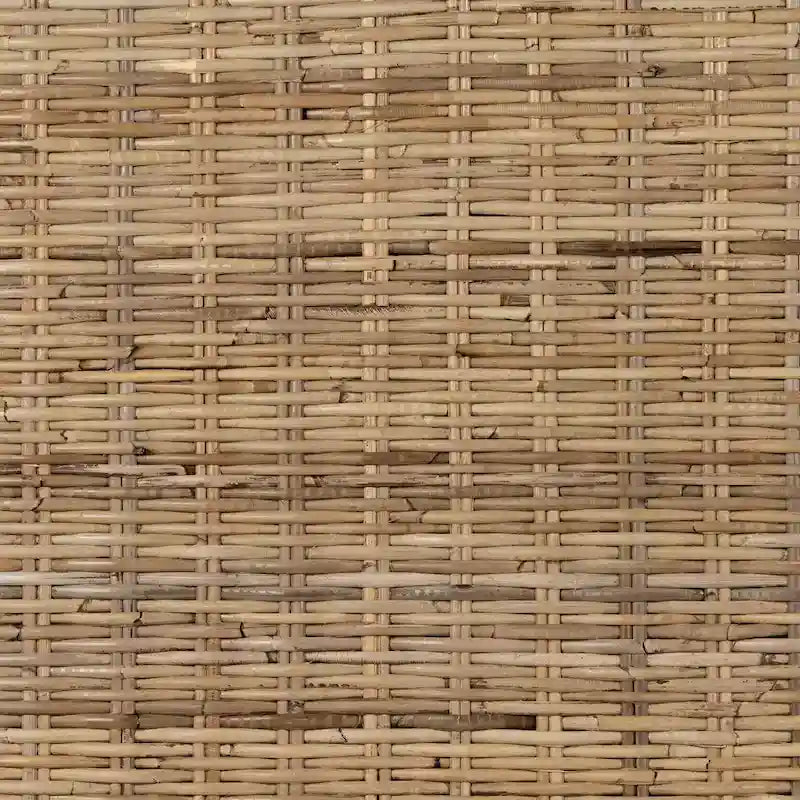 Rattan Headboard with Wall-Mount Anchor Pieces