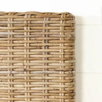 Rattan Headboard with Wall-Mount Anchor Pieces