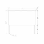 Rattan Headboard with Wall-Mount Anchor Pieces