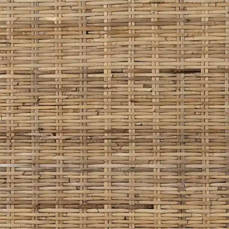 Rattan Headboard with Wall-Mount Anchor Pieces