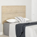 Rattan Headboard with Wall-Mount Anchor Pieces