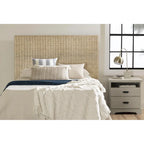 Rattan Headboard with Wall-Mount Anchor Pieces