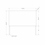 Rattan Headboard with Wall-Mount Anchor Pieces