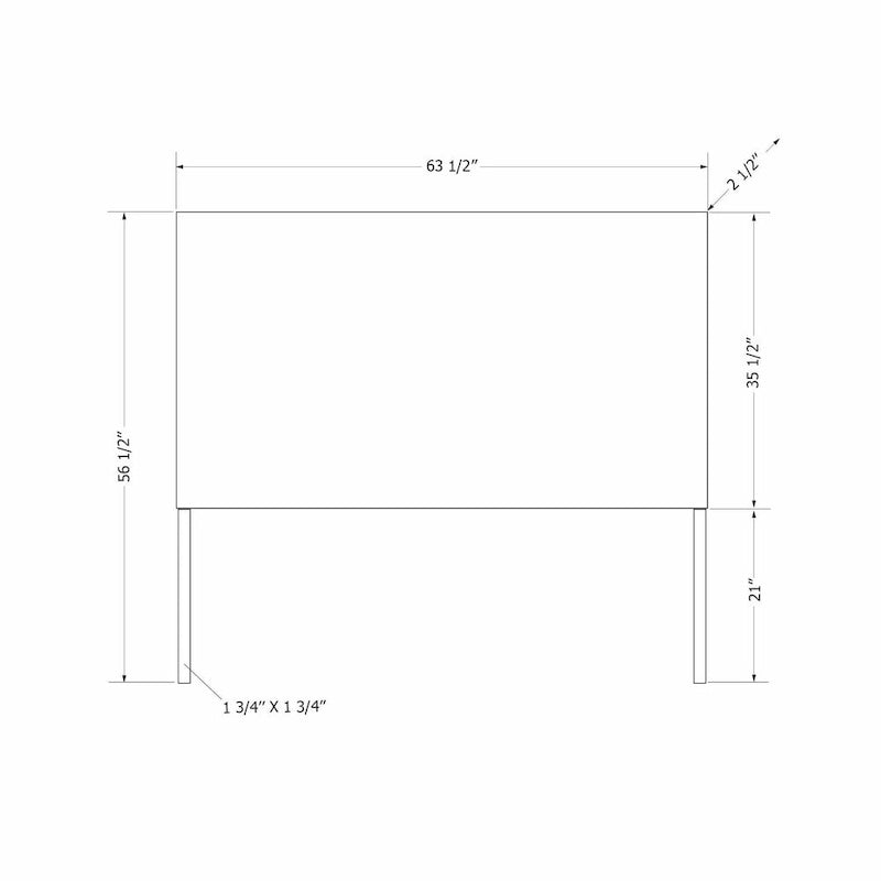 Rattan Headboard with Wall-Mount Anchor Pieces