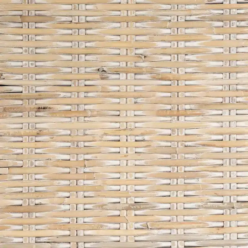 Rattan Headboard with Wall-Mount Anchor Pieces