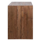 60-inch Rectangular Reclaimed Teak Waterfall Writing Desk