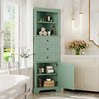 Cabinet with 3 Drawers and Adjustable Shelves for Bathroom,