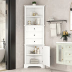 Cabinet with 3 Drawers and Adjustable Shelves for Bathroom,