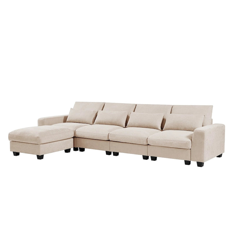 Convertible Sofa Couch with Reversible Chaise
