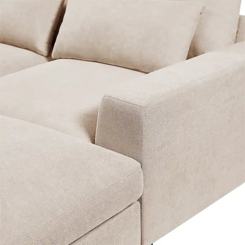 Convertible Sofa Couch with Reversible Chaise