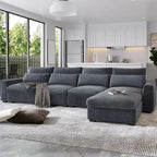 Convertible Sofa Couch with Reversible Chaise