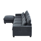 Convertible Sofa Couch with Reversible Chaise