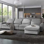 Convertible Sofa Couch with Reversible Chaise
