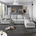 Convertible Sofa Couch with Reversible Chaise