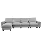 Convertible Sofa Couch with Reversible Chaise
