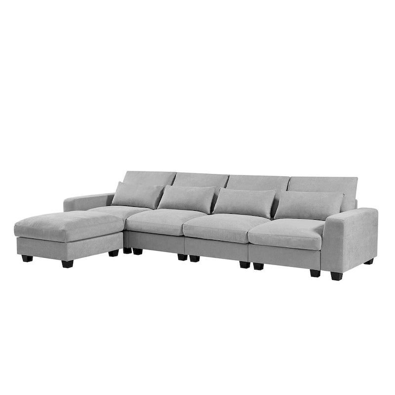 Convertible Sofa Couch with Reversible Chaise