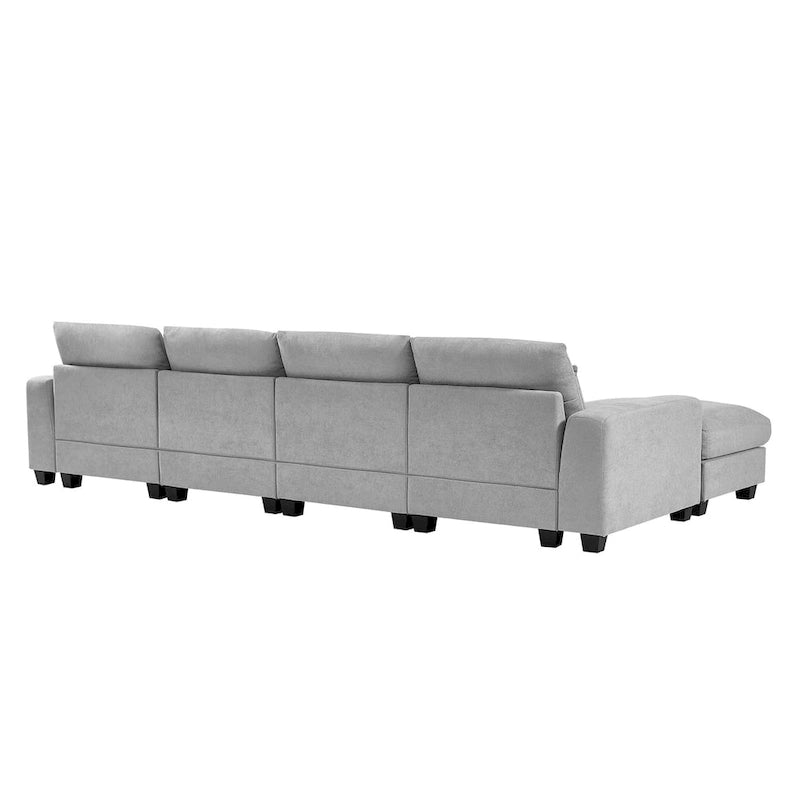 Convertible Sofa Couch with Reversible Chaise