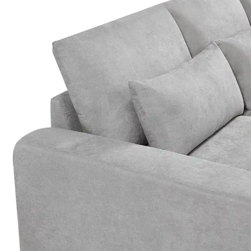 Convertible Sofa Couch with Reversible Chaise