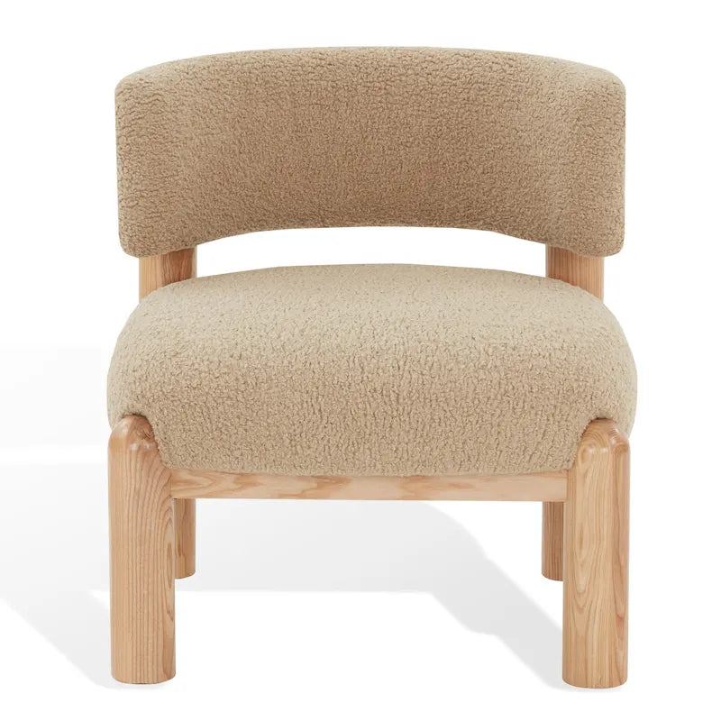 Couture Dineke Faux Shearling Accent Chair - 26 In. W x 26 In. D x 28 In. H - 26Wx26Dx28H