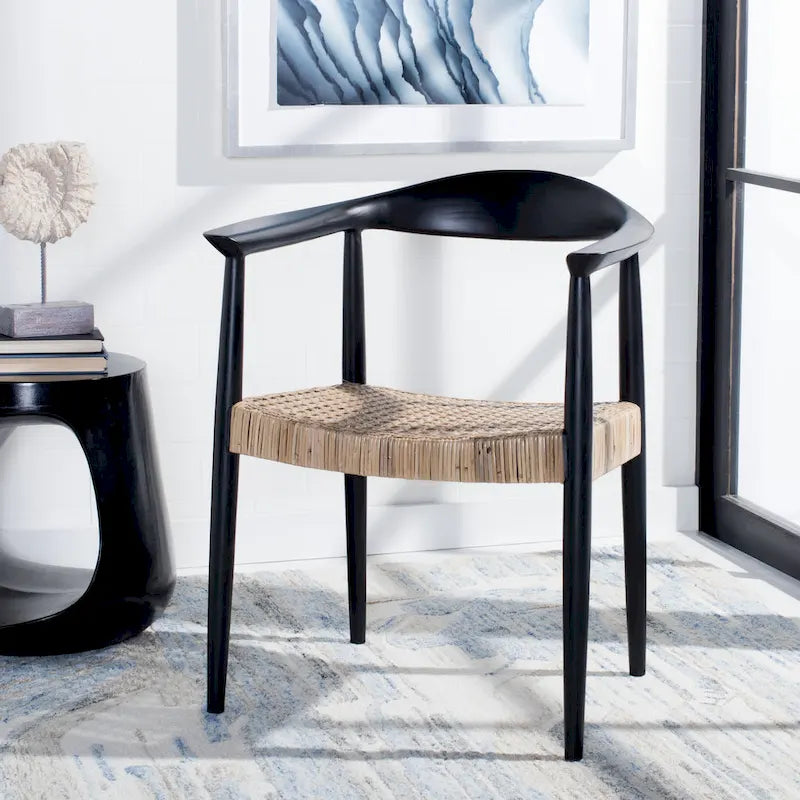 Rattan Peel Accent Chair, 24.8 x 18.9 x 30.7 Inches