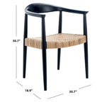 Rattan Peel Accent Chair, 24.8 x 18.9 x 30.7 Inches