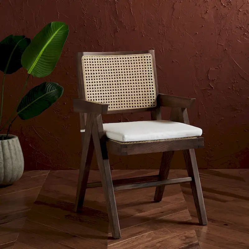 Couture Maiju Rattan Arm Chair - 21 In. W x 23 In. D x 34 In. H - 21Wx23Dx34H