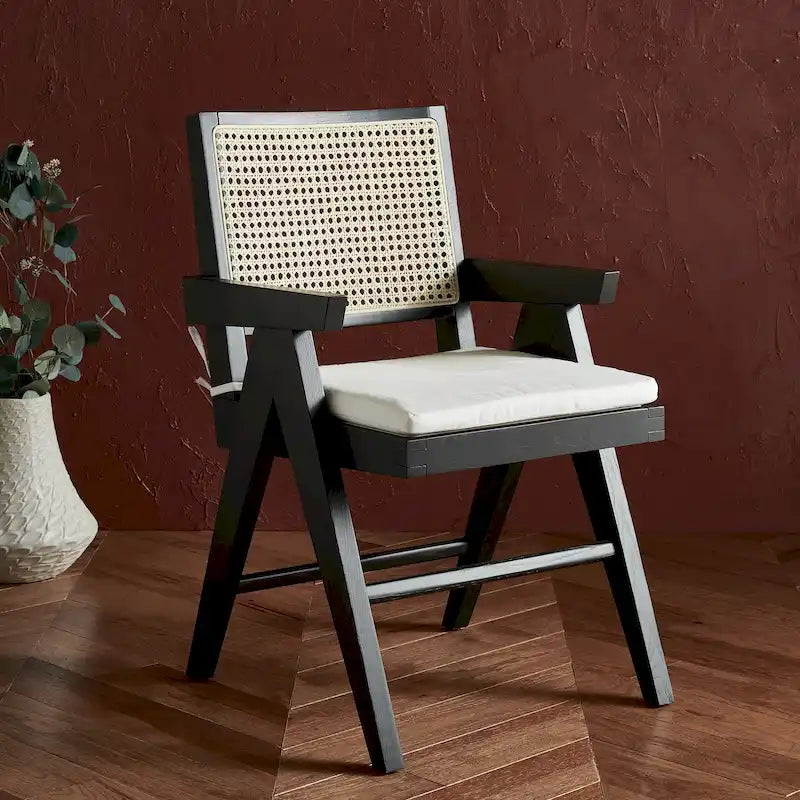 Couture Maiju Rattan Arm Chair - 21 In. W x 23 In. D x 34 In. H - 21Wx23Dx34H