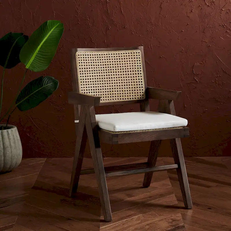 Couture Maiju Rattan Arm Chair - 21 In. W x 23 In. D x 34 In. H - 21Wx23Dx34H