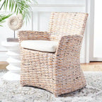 Wicker Washed Out Grey Armchair - 28 W X 24 D X 33 H - 28Wx24Dx33H