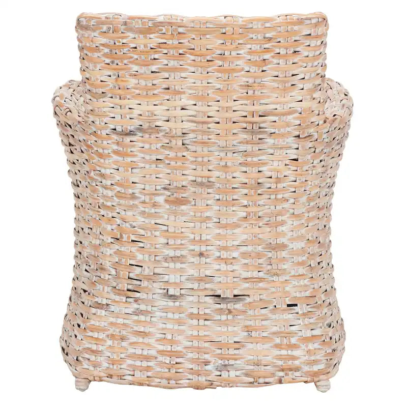 Wicker Washed Out Grey Armchair - 28 W X 24 D X 33 H - 28Wx24Dx33H