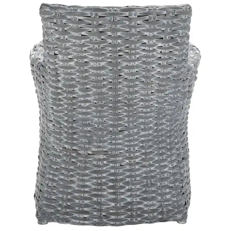 Wicker Washed Out Grey Armchair - 28 W X 24 D X 33 H - 28Wx24Dx33H