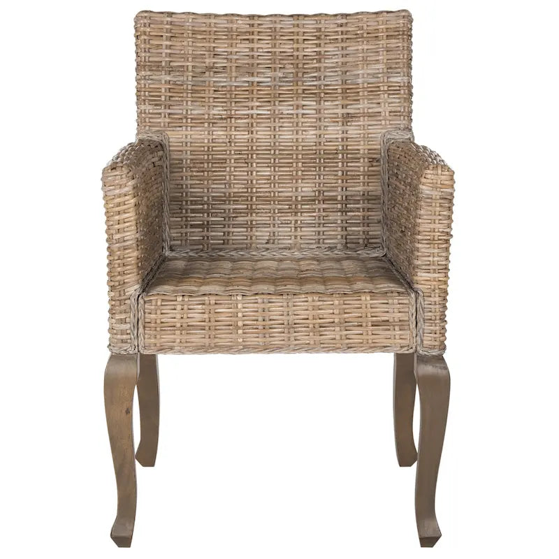 Natural Dining Chair Set of 2, 23 x 24.4 x 34 Inches