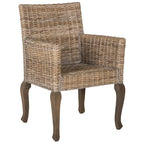 Natural Dining Chair Set of 2, 23 x 24.4 x 34 Inches