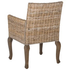 Natural Dining Chair Set of 2, 23 x 24.4 x 34 Inches