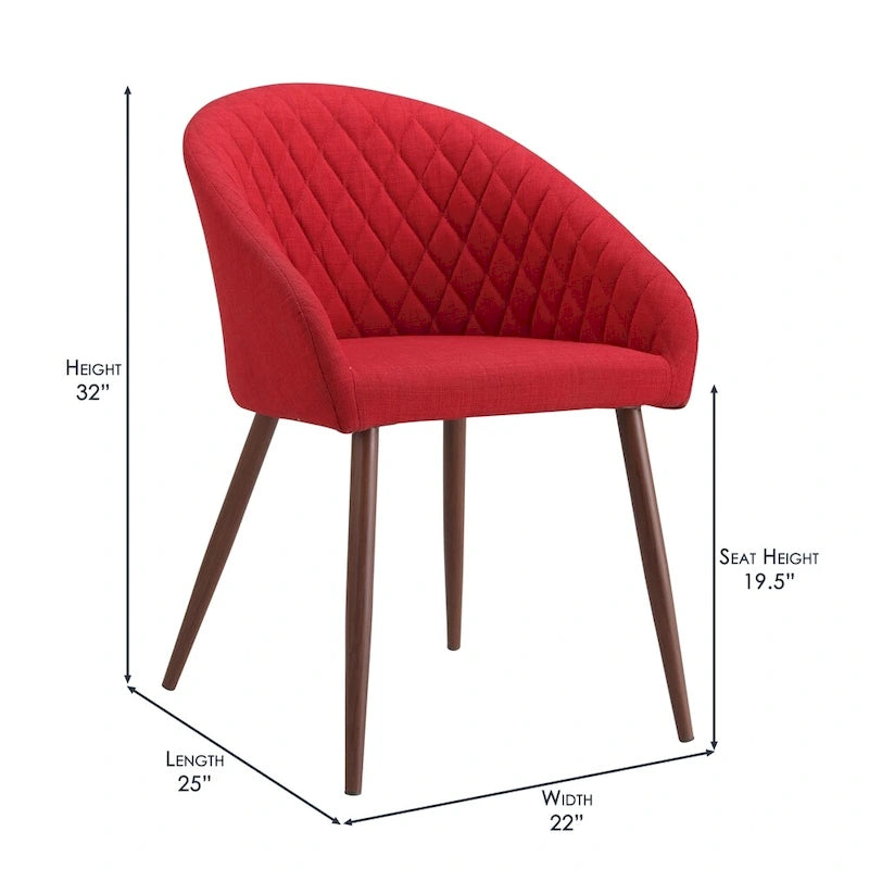 2-piece Upholstered Dining Chairs Set