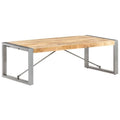 Rough Mango Wood Coffee Table, 47.2 x 23.6 x 15.7 Inches