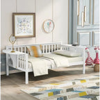 Wood Slat Support Twin Size Daybed in White