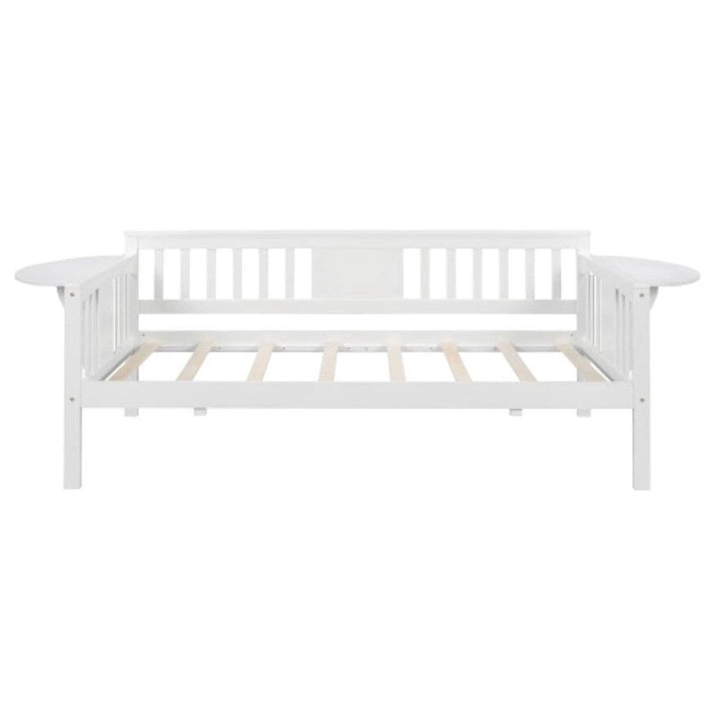 Wood Slat Support Twin Size Daybed in White