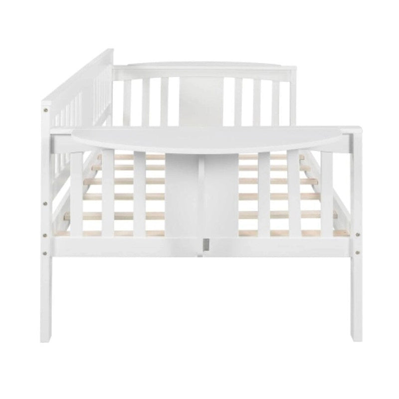 Wood Slat Support Twin Size Daybed in White