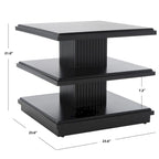 Ava 2-Shelf Accent Table - 24 L x 24 D x 21 H - 24Wx24Dx21H