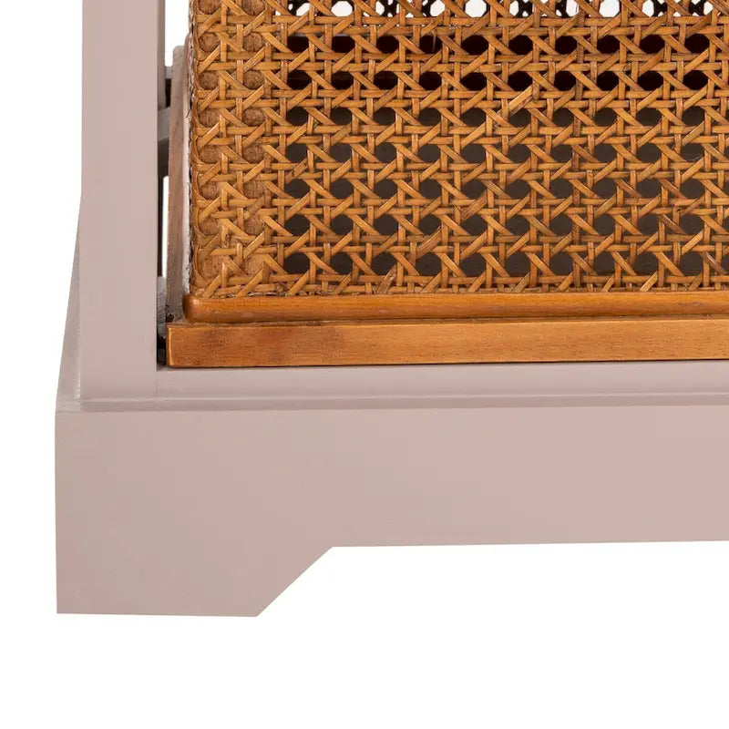 4-Drawer White Storage Cabinet, 29.1 x 13.8 x 30.3 Inches