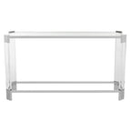 Acrylic Console Table, 52 x 15 x 29 Inches