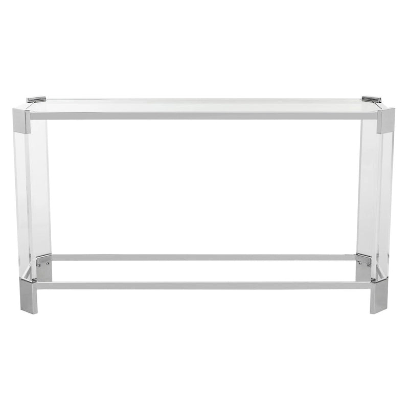 Acrylic Console Table, 52 x 15 x 29 Inches