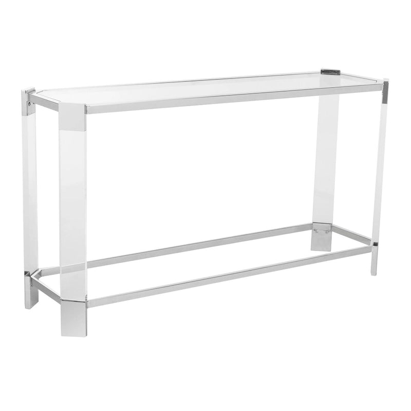 Acrylic Console Table, 52 x 15 x 29 Inches