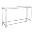 Acrylic Console Table, 52 x 15 x 29 Inches