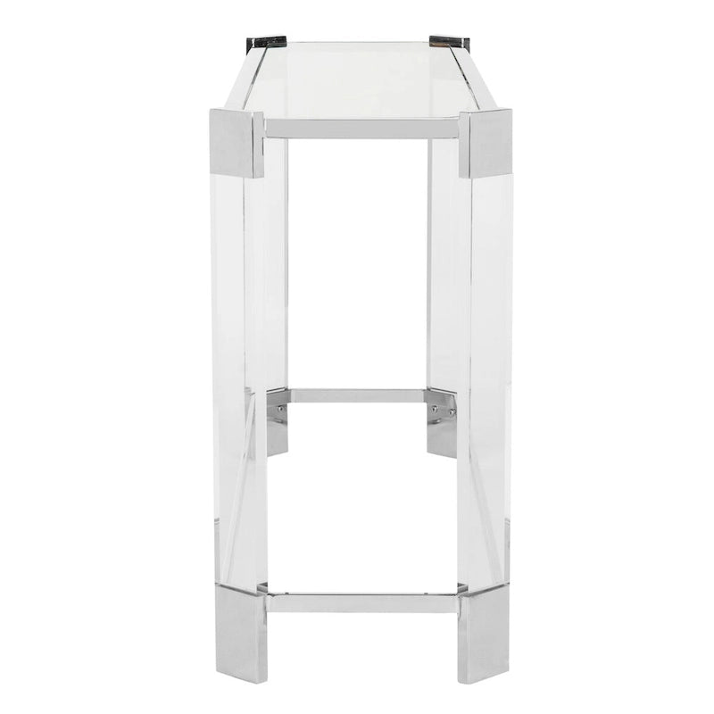 Acrylic Console Table, 52 x 15 x 29 Inches