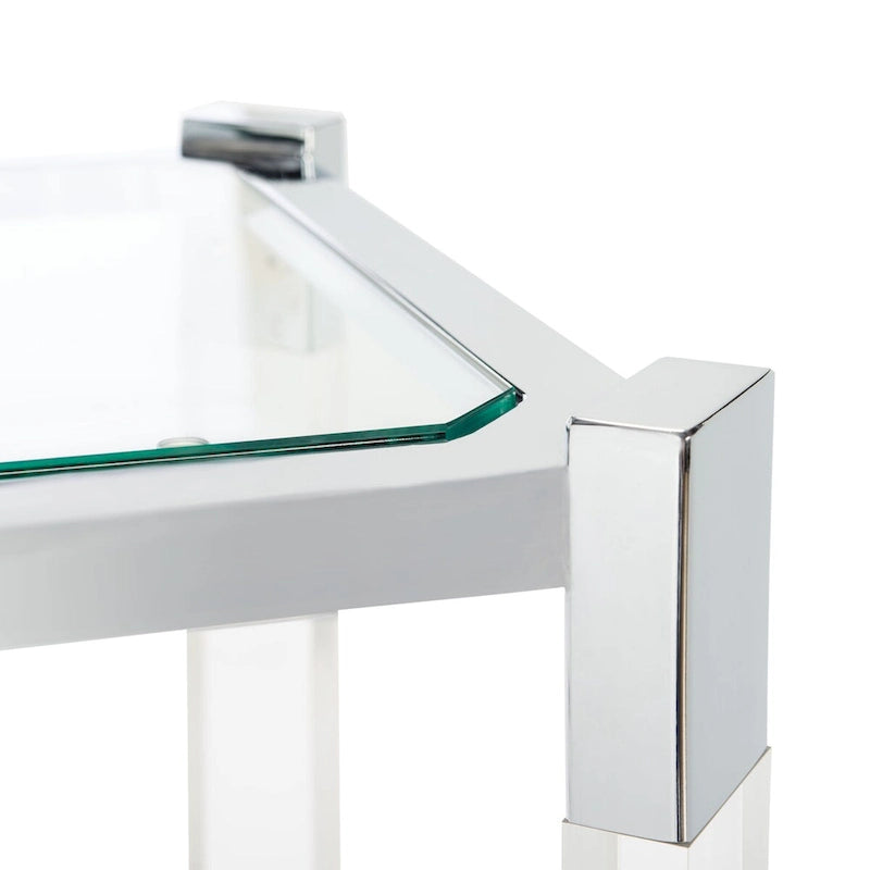 Acrylic Console Table, 52 x 15 x 29 Inches