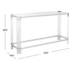 Acrylic Console Table, 52 x 15 x 29 Inches